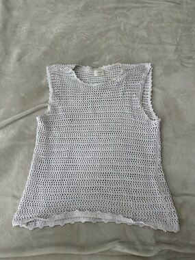 Wilfred Crochet Sleeveless Top in Lavender